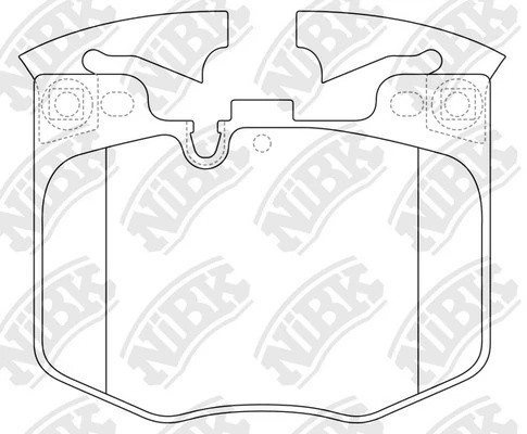 Колодки тормозные BMW 3 (G20) передние (4шт.) NIBK PN0681 NIBK
