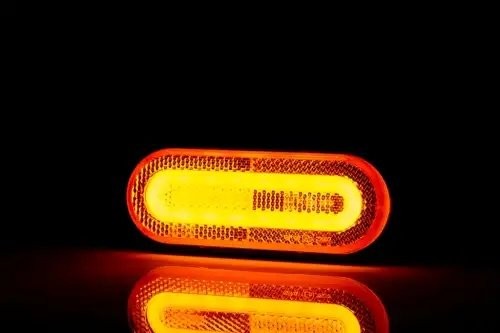 фонарь габаритный! LED, желтый, 120х47, с проводом 0.5м\ FT072ZLED FRISTOM