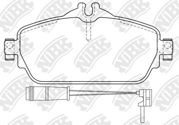 Колодки тормозные MERCEDES C (W205) передние (4шт.) NIBK PN0576W NIBK