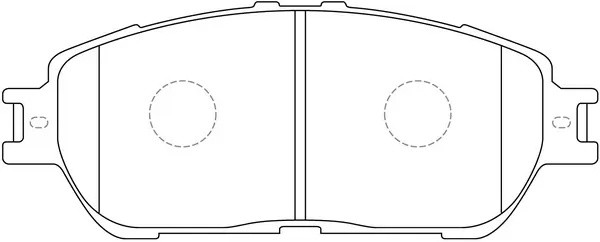 Колодки дисковые TOYOTA CAMRY 3.0 2001 - 2006 TOYOTA ESTIMA 2.4 2000 - 2006 TOYO BP21480 SB NAGAMOCHI