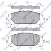 Колодки тормозные TOYOTA Highlander (19-) передние (4шт.) SANGSIN SP4448 SANGSIN