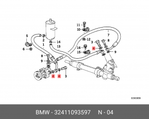 шайба ГУР!\ BMW 1 32 41 1 093 597 BMW
