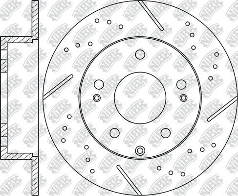 Диск тормозной Performance MITSUBISHI OUTLANDER 06-12 RN1404DSET RN1404DSET NIBK