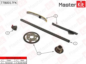 Комплект цепи ГРМ TOYOTA,MINI 1.4D 1ND-TV 04- 77B0017FK 77B0017FK MASTER KIT