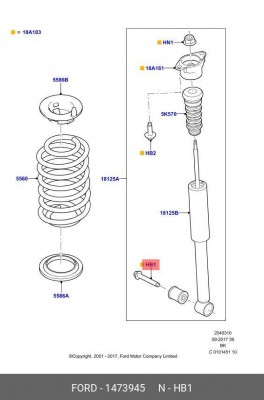 Болт FORD Focus 2 кулака поворотного OE 1 473 945 FORD