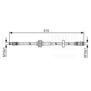 Шланг торм. для а/м Fiat Ducato (06-) перед. (BF 1611) BF 1611 TRIALLI