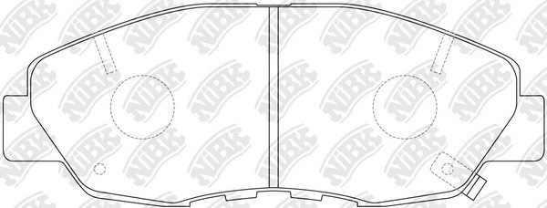 Колодки тормозные HONDA Accord (92-02),CR-V (95-01) передние (4шт.) NIBK PN8484 NIBK