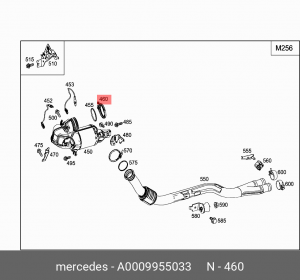 ХОМУТ ТРУБЫ ВЫХЛОПНОЙ MERCEDES A 000 995 50 33 MERCEDES BENZ