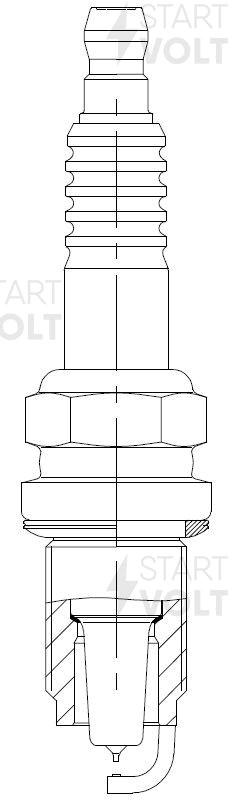 Свеча зажигания для а/м Honda Fit (07-)/Jazz III (08-) 1.5i Ir+Pt (VSP 2311) VSP 2311 START VOLT
