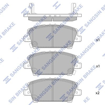 Колодки тормозные HONDA CIVIC Hatchback 05- передние SP1569 SP1569 SANGSIN