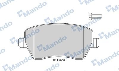 Колодки тормозные MERCEDES Citan (415) передние (4шт.) MANDO MBF015179 MANDO