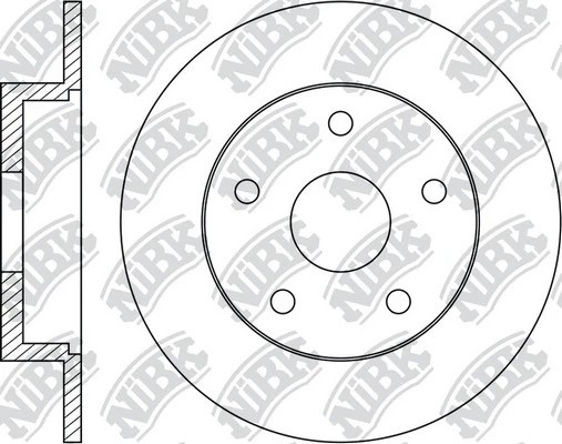 Диск тормозной Ford Kuga 2013/C-Max 2010 RN1675 RN1675 NIBK