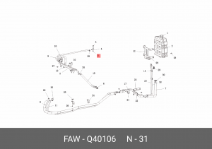 Шайба FAW J6L OE Q40106 FAW