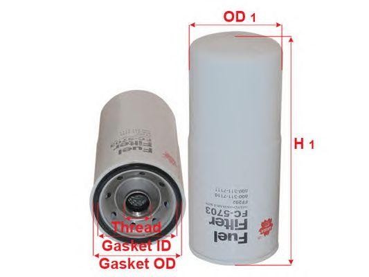 Фильтр топливный DONALDSON FC5703 FC5703 SAKURA
