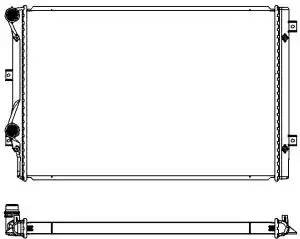 Радиатор VAG PASSAT 10-/GOLF VI 08-/SKODA SUPERB II 08- 1.4T/1.8T/2.0T M/А 34718 34718501 SAKURA