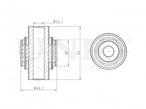 С/блок внутренний задней поперечной тяги RMP-20469 UNIO