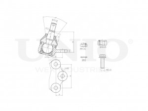 Опора шаровая передняя нижняя SSP-20065 UNIO