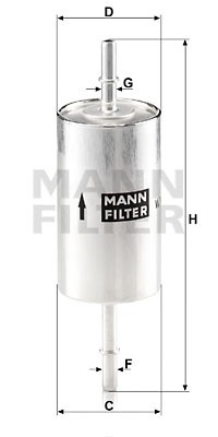 FORD FOCUS I (1998-2005) WK614.46 MANN FILTER