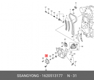Датчик SSANGYONG Actyon (06-),Kyron (06-),Rexton магнитный фазораспределителя (E 1620513177 SSANG YONG