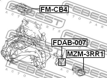 Сайлентблок FDAB-007 FDAB-007 FEBEST