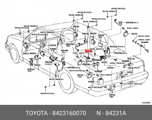 Выключатель двери концевой TOYOTA 84231-60070 84231-60070 TOYOTA