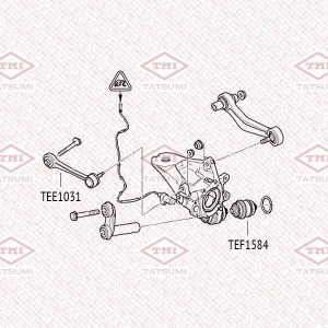 Сайлентблок задней цапфы BMW 3(E91)/ 5(E39,E60,E61)/ 7(E38,E65,E66,E67)/ X5(E53) TEF1584 TATSUMI