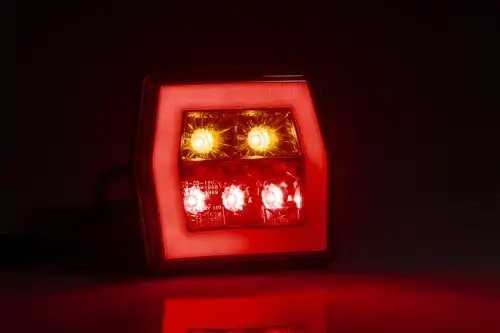 фонарь задний! LED 3-функциональный, 99,5х93 с проводом 1м\ Universal FT121LED FRISTOM