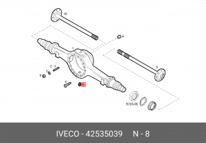 пробка сливная дифференциала !\IVECO Stralis 42535039 IVECO