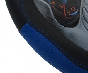 Оплетка руля (XL) 41-42см черно-синяя кожа MISTAR MIS17STW24BLXL MISTAR