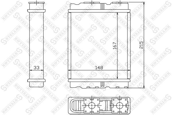 радиатор печки!\ Mitsubishi Colt/Lancer/Space Wagon, Nissan Serena 92> 10-35136-SX STELLOX