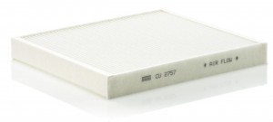 Фильтр воздушный салона OPEL Astra G (98-),H (04-) MANN CU2757 MANN FILTER