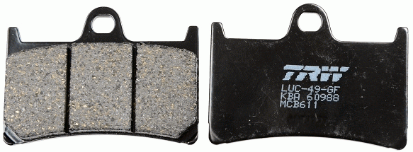 Колодки дисковые MCB611 MCB611 TRW LUCAS