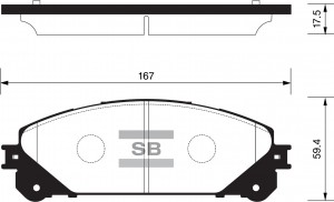 Колодки передние TOYOTA RAV4 IV 2015- SP2137 SP2137 SANGSIN