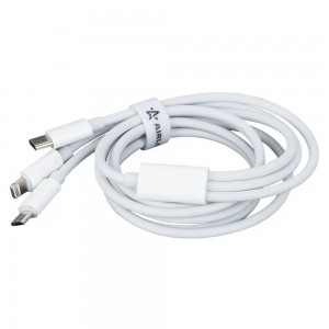 Кабель для зарядки и обмена информации "AIRLINE" (3в1 USB - Lightning, Type-C, M ACH-M-33 AIRLINE
