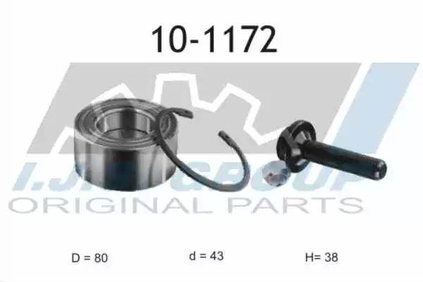 к-кт подшипника ступицы! передней\ VW Sharan, Ford Galaxy, Seat Alhambra 95> 101172 IJS GROUP