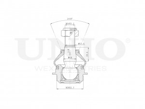 Опора шаровая передняя нижняя SSP-20069 UNIO