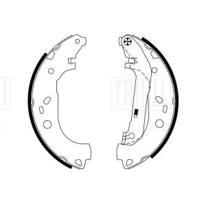 Колодки торм. для а/м ForDTourneo ConnecT(02-)/TransiTConnecT(02-)барабан. 229x5 GF 4578 TRIALLI
