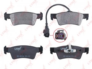 Колодки тормозные дисковые задние BD-8034 LYNXAUTO