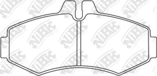 Колодки тормозные дисковые MERCEDES VITO 9303/SPRINTER (901-903) 06 PN0132 PN0132 NIBK
