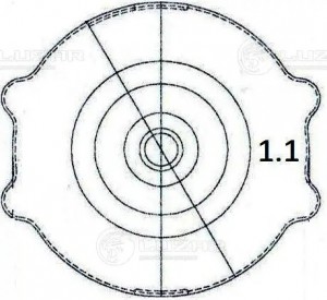 Крышка (пробка) радиатора для ам Dodge,Chrysler,Jeep 1.1 bar (LL 0301) LL 0301 LUZAR