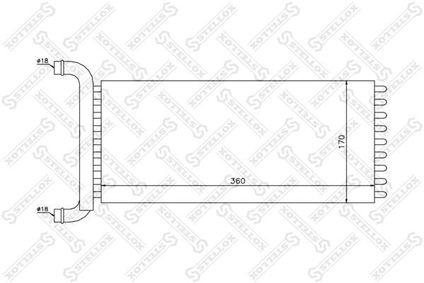 радиатор печки! с доп.отоплением\ MB Sprinter all 06> 10-35201-SX STELLOX