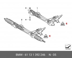корпус разъёма электропров.!\ BMW 61 13 1 392 246 BMW