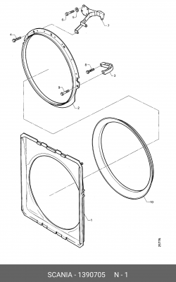Корпус диффузора 1390705 SCANIA
