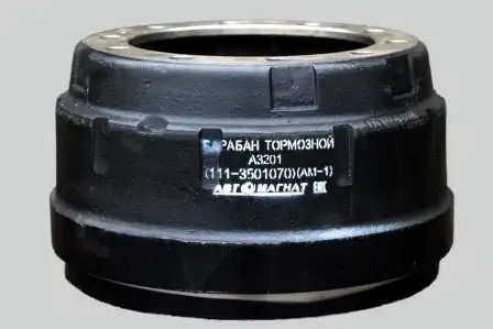Барабан тормозной СЗАП L1 А3201 ось 12т КАМАЗ (под накладку) 1113501070 AVTOMAGNAT