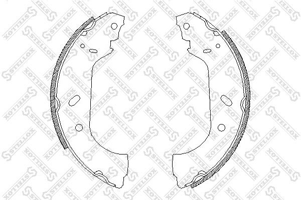 4417.00=588SBS !колодки барабанные\ Citroen Jumpy , Peugeot Expert/806 1.6-2.1TD 428-100-SX STELLOX