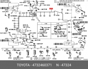 TOYOTA LAND CRUISER (200) (2008>) 47324-60371 TOYOTA