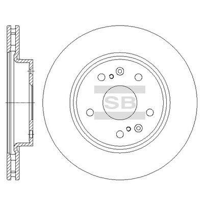 Диск тормозной SUZUKI Grand Vitara (15-) передний (1шт.) SANGSIN SD4810 SANGSIN