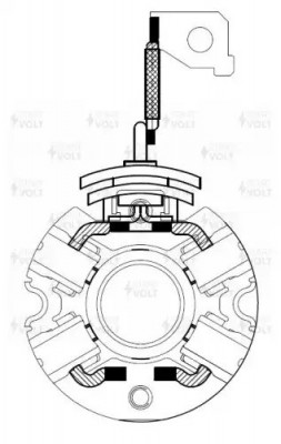 Узел щеточный стартера VBS 0808 START VOLT