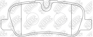 Колодки тормозные LAND ROVER Discovery,Range Rover Sport задние (4шт.) NIBK PN0485 NIBK