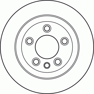 Диск тормозной задний AUDI Q7 (4L), VW TOUAREG (7L_, 7P5) DF4487S DF4487S TRW